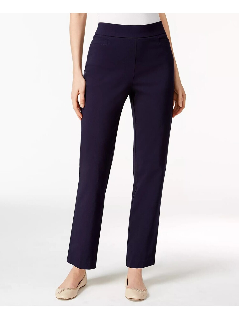 Alfred Dunner Classics Allure Pull-On Slim-Leg Pants 18P